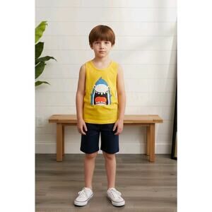 Boys Short Sets Lot Of 7 Each Set Have Different Graphics Size 6-7